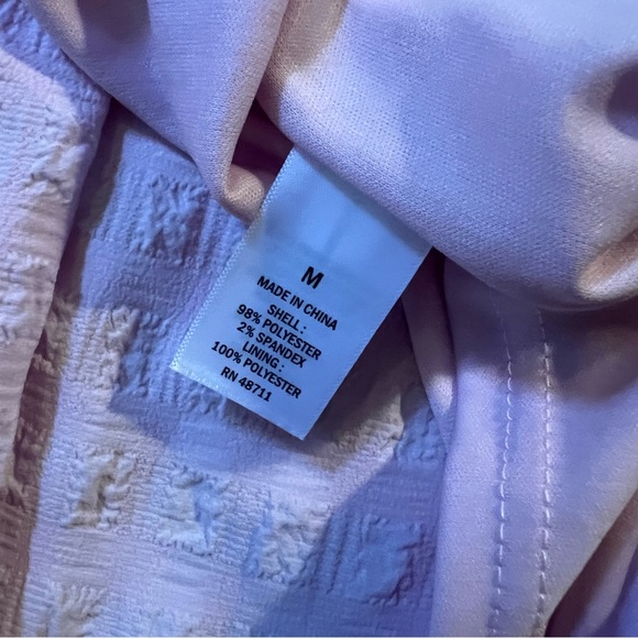 NWT Ophelia Roe Tiered V Neck Pink Dress Size Medium - Picture 2 of 12